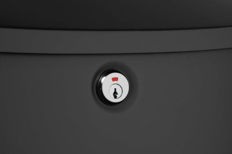 Architectural Mailboxes Princetonâ„¢ Locking, Wall-Mounted Mailbox for Outside, Metal Galvanized Steel Medium Mail Box with Lock and Key Drop Box, Black - Image 4